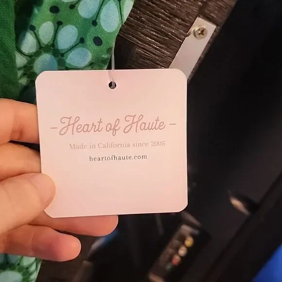 Heart Of Haute Green Floral Women's Skirt Size S - Picture 2 of 5